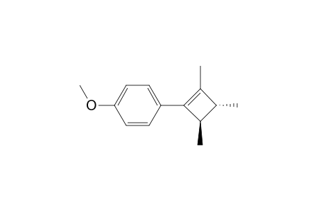 Benzene, 1-methoxy-4-(2,3,4-trimethyl-1-cyclobuten-1-yl)-, trans-