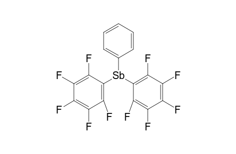 Stibine, bis(pentafluorophenyl)phenyl-