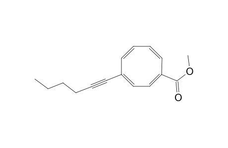 1-Carbomethoxy-4-(1-hexynyl)-1,3,5,7-cyclooctatetraene