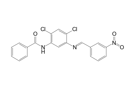 N-(2,4-dichloro-5-{[(E)-(3-nitrophenyl)methylidene]amino}phenyl)benzamide