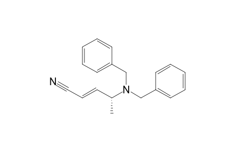 (E,4R)-4-(N,N-Dibenzylamino)pent-2-enenitrile
