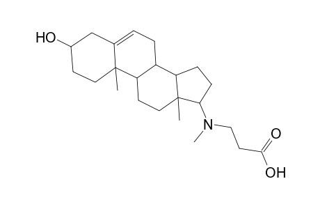 .beta.-Alanine, N-(3-hydroxyandrost-5-en-17-yl)-N-methyl-