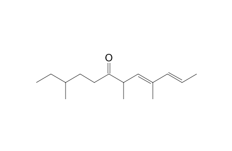 (8E,10E)-3,7,9-trimethyl-6-dodeca-8,10-dienone
