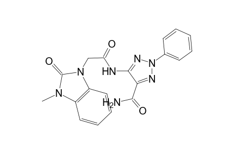 5-[2-(3-methyl-2-oxidanylidene-benzimidazol-1-yl)ethanoylamino]-2-phenyl-1,2,3-triazole-4-carboxamide