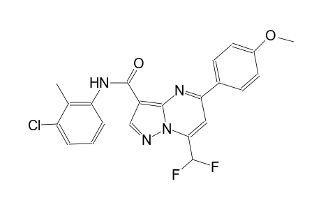 N-(3-chloro-2-methylphenyl)-7-(difluoromethyl)-5-(4-methoxyphenyl)pyrazolo[1,5-a]pyrimidine-3-carboxamide