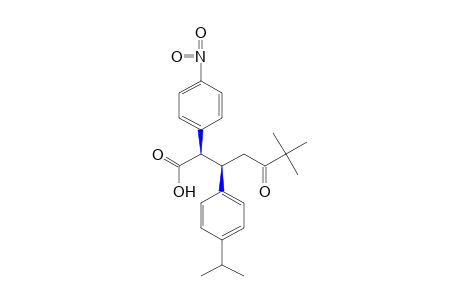 threo-3-(p-CUMENYL)-6,6-DIMETHYL-2-(p-NITROPHENYL)-5-OXOHEPTANOIC ACID