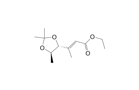 Ethyl (E)-(4R,5R)-4,5-(Isopropylidenedioxy)-3-methyl-2-hexenoate
