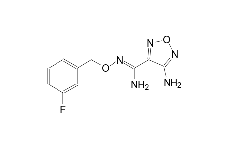 4-amino-N'-[(3-fluorobenzyl)oxy]-1,2,5-oxadiazole-3-carboximidamide