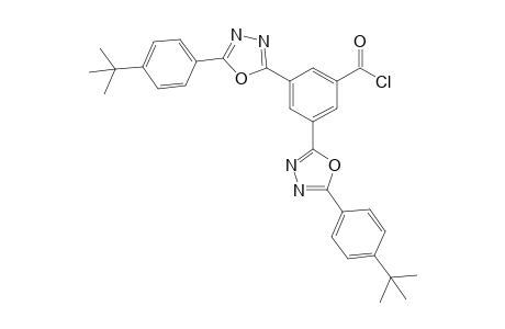 3,5-bis[5-(4-tert-butylphenyl)-1,3,4-oxadiazol-2-yl]benzoyl chloride