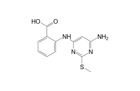 N-[6-amino-2-(methylthio)-4-pyrimidinyl]anthranilic acid