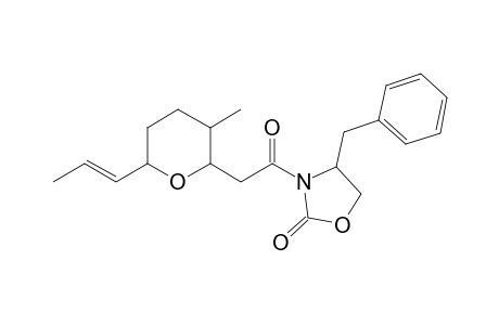 4-Benzyl-3-[(3'-methyl-6'-propenyltetrahydropyran-2'-yl)acetyl]-1,3-oxazolidin-2-one