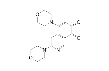 3,5-bis(4-morpholinyl)isoquinoline-7,8-dione