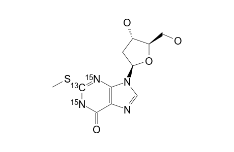 [2-(13)C-1,3-(15)N2]-2-(METHYLTHIO)-2'-DEOXYINOSINE