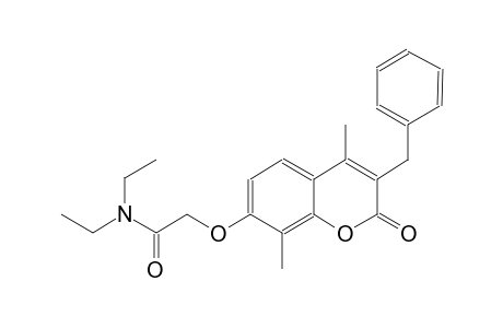 acetamide, 2-[[4,8-dimethyl-2-oxo-3-(phenylmethyl)-2H-1-benzopyran-7-yl]oxy]-N,N-diethyl-