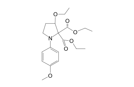 3-Ethoxy-1-(4-methoxyphenyl)pyrrolidine-2,2-dicarboxylicacid,diethyl ester