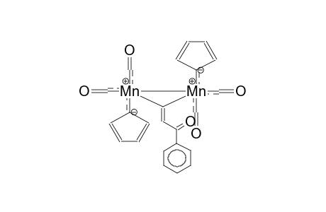 1,1,2,2-TETRACARBONYL-1,2-DI(ETA5-CYCLOPENTADIENYL)-3-BENZOYLMETHYLENE-1,2-DIMANGANESACYCLOPROPANE