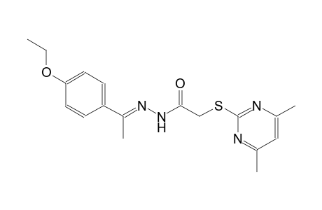 acetic acid, [(4,6-dimethyl-2-pyrimidinyl)thio]-, 2-[(E)-1-(4-ethoxyphenyl)ethylidene]hydrazide