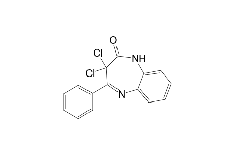 3,3-Dichloro-4-phenyl-2,3-dihydro-1,5-benzodiazepin-2-one