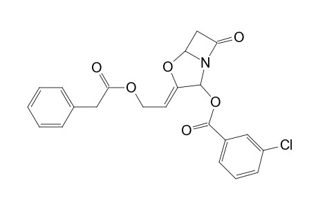 Benzeneacetic acid, 2-[2-[(3-chlorobenzoyl)oxy]-7-oxo-4-oxa-1-azabicyclo[3.2.0]hept-3-ylidene]ethyl ester, [2S-(2.alpha.,3Z,5.alpha.)]-