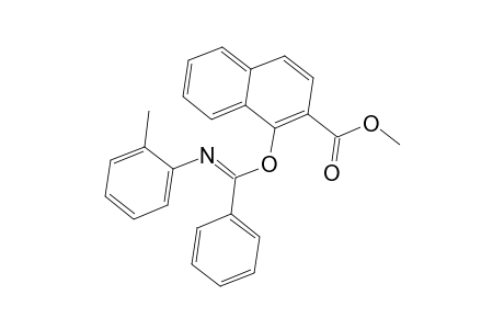 Methyl 1-([(E)-[(2-methylphenyl)imino](phenyl)methyl]oxy)-2-naphthoate