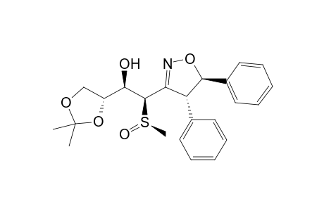 (Rs,4R,5R,1'R*,2'R,3'R)-4,5-Diphenyl-3-(2'-hydroxy-3',4'-isopropylidenedioxy-1'-methylsulfinyl)butylisoxazoline
