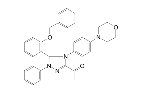 1-[3-(2-benzoxyphenyl)-4-(4-morpholinophenyl)-2-phenyl-3H-1,2,4-triazol-5-yl]ethanone