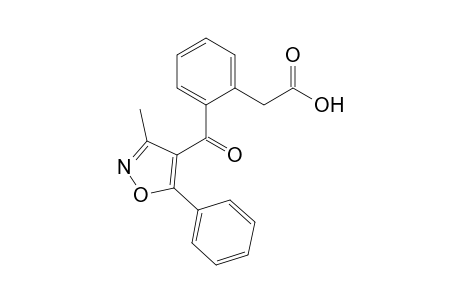 2-(2-[3-Methyl-5-phenylisoxazol-4-ylcarbonyl]phenyl)acetic acid