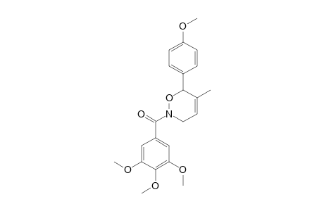 5-METHYL-6-(4-METHOXYPHENYL)-N-(3,4,5-TRIMETHOXYBENZOYL)-3,6-DIHYDRO-1,2-OXAZINE