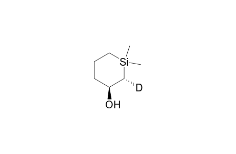 trans-1,1-Dimethyl-2-deuteriosilacyclohexan-3-ol
