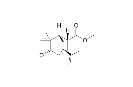 (1S,4S,6R,8S)-2,2,4-trimethyl-8-(1-methylethenyl)-3-oxo-6-bicyclo[2.2.2]octanecarboxylic acid methyl ester