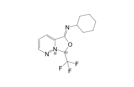 5-(Cyclohexylimino)-7-(trifluoromethyl)-5,7-dihydrooxazolo[3,4-b]pyridazin-8-ium-7-ide