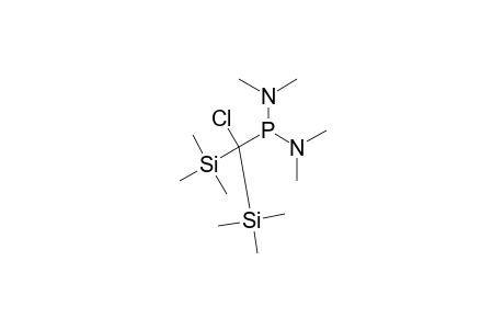 [CHLOROBIS-(TRIMETHYLSILYL)-METHYL]-BIS-(DIMETHYLAMINO)-PHOSPHANE