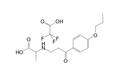 2,2,2-trifluoroacetic acid compound with 2-((3-oxo-3-(4-propoxyphenyl)propyl)amino)propanoic acid (1:1)