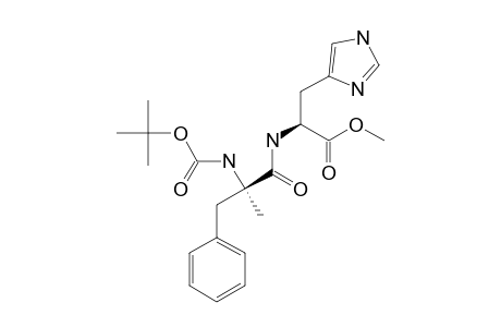 (S-(R*,R*))-N-(2-(((1,1-DIMETHYL)-ETHOXYCARBONYL)-AMINO)-2-METHYL-1-OXO-3-PHENYLPROPYL)-HISTIDINE-METHYLESTER