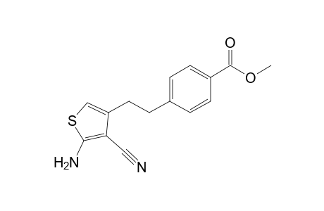 Methyl 4-[2-(2-Amino-3-cyanothiophenyl-4-yl)ethyl]benzoate