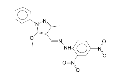 1-phenyl-3-methyl-4-(2,4-dinitrophenylhydrazonomethyl)-5-methoxypyrazole