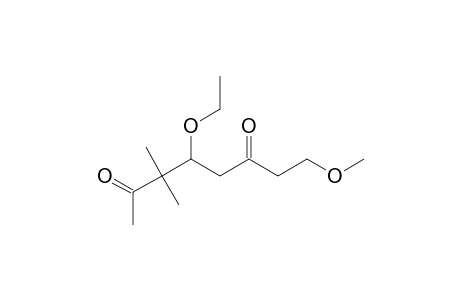4-Ethoxy-8-methoxy-3,3-dimethyloctane-2,6-dione
