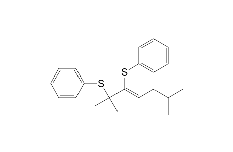 2,6-Dimethyl-2,3-bisphenylthiohept-3-ene