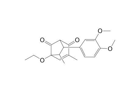 Bicyclo[3.2.1]oct-3-ene-2,8-dione, 7-(3,4-dimethoxyphenyl)-5-ethoxy-3,6-dimethyl-, (6-exo,7-endo)-