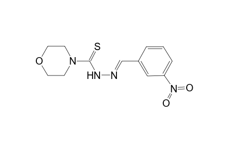Thioformic acid, hydrazide, 1-(4-morpholyl)-N2-(3-nitrophenyl)methylidene-