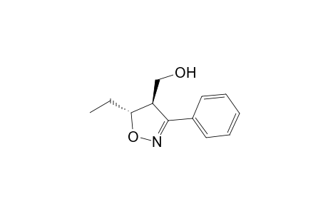 trans-4-Hydroxymethyl-5-ethyl-3-phenyl-4,5-dihydroisoxazole