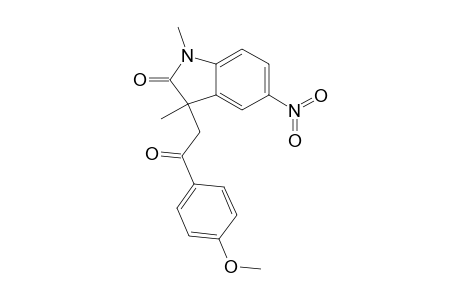 3-[2-(4-Methoxy-phenyl)-2-oxo-ethyl]-1,3-dimethyl-5-nitro-indolin-2-one