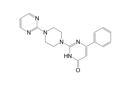 4(3H)-pyrimidinone, 6-phenyl-2-[4-(2-pyrimidinyl)-1-piperazinyl]-