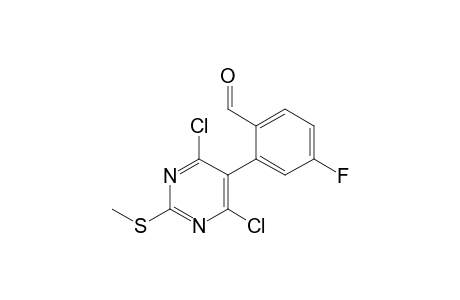 {[4',6'-Dichloro-2'-(methylthio)pyrimidin-5'-yl]-(p-Fluorophenyl)}-Methanone