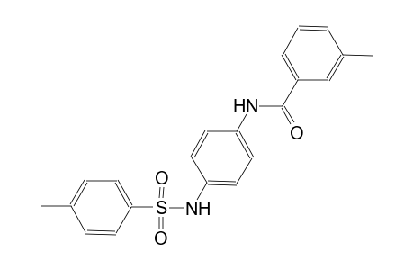 3-methyl-N-(4-{[(4-methylphenyl)sulfonyl]amino}phenyl)benzamide