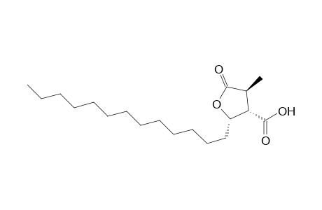 (2S,3S,4S)-4-methyl-5-oxidanylidene-2-tridecyl-oxolane-3-carboxylic acid