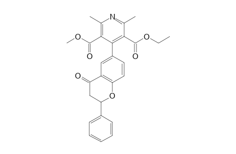 Ethyl methyl 1,4-dihydro-2,6-dimethyl-4-(2'-phenyl-4H-[1']benzopyran-4'-oxo-6'-yl)-3,5-pyridinedicarboxylate