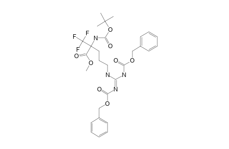 5-[bis(benzyloxycarbonylamino)methyleneamino]-2-(tert-butoxycarbonylamino)-2-(trifluoromethyl)valeric acid methyl ester