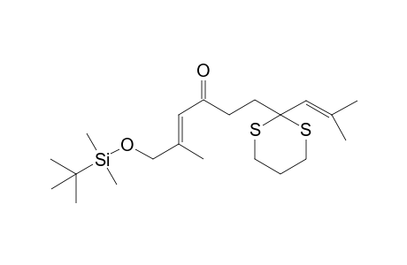 (E)-6-(tert-Butyldimethylsilyloxy)-5-methyl-1-(2-(2-methylprop-1-enyl)-1,3-dithian-2-yl)hex-4-en-3-one