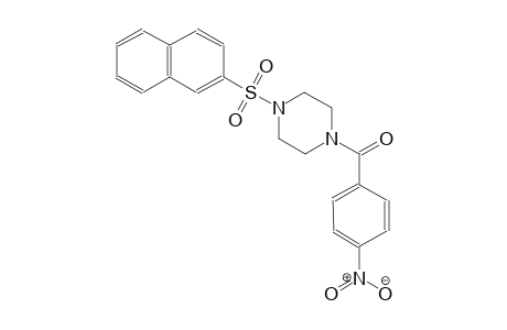 piperazine, 1-(2-naphthalenylsulfonyl)-4-(4-nitrobenzoyl)-